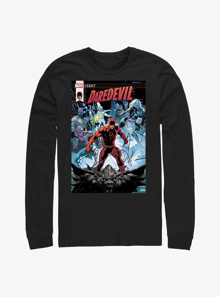 Marvel Daredevil Comic Cover Long Sleeve T-Shirt