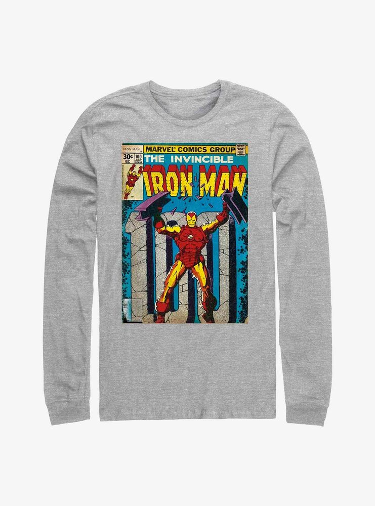 Marvel Iron Man Comic Cover Long Sleeve T-Shirt
