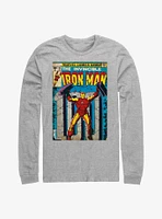 Marvel Iron Man Comic Cover Long Sleeve T-Shirt
