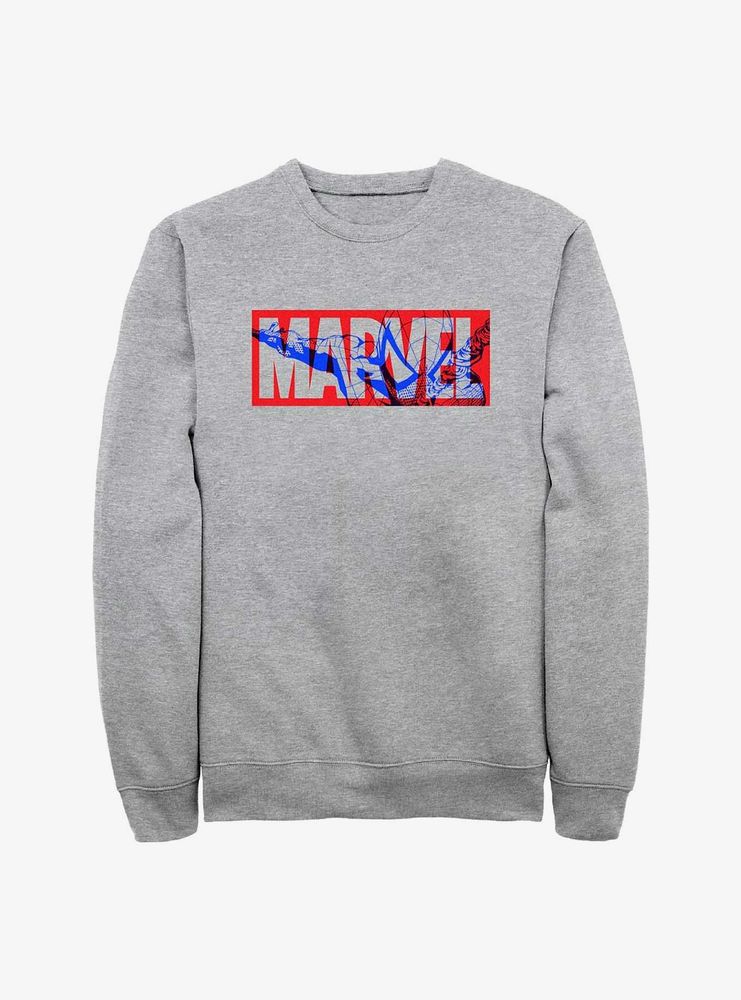 Marvel Spider-Man Fill Logo Sweatshirt