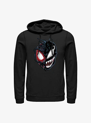 Marvel Venom Split Miles Morales Spider-Man Hoodie