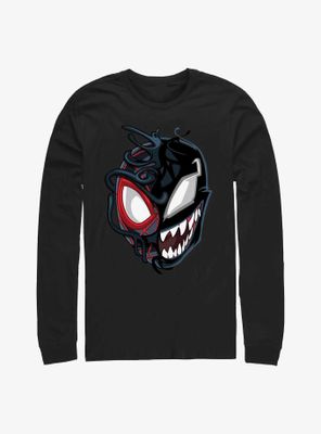 Marvel Venom Split Miles Morales Spider-Man Long Sleeve T-Shirt