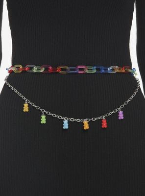 Rainbow Candy Bear Chain Belt
