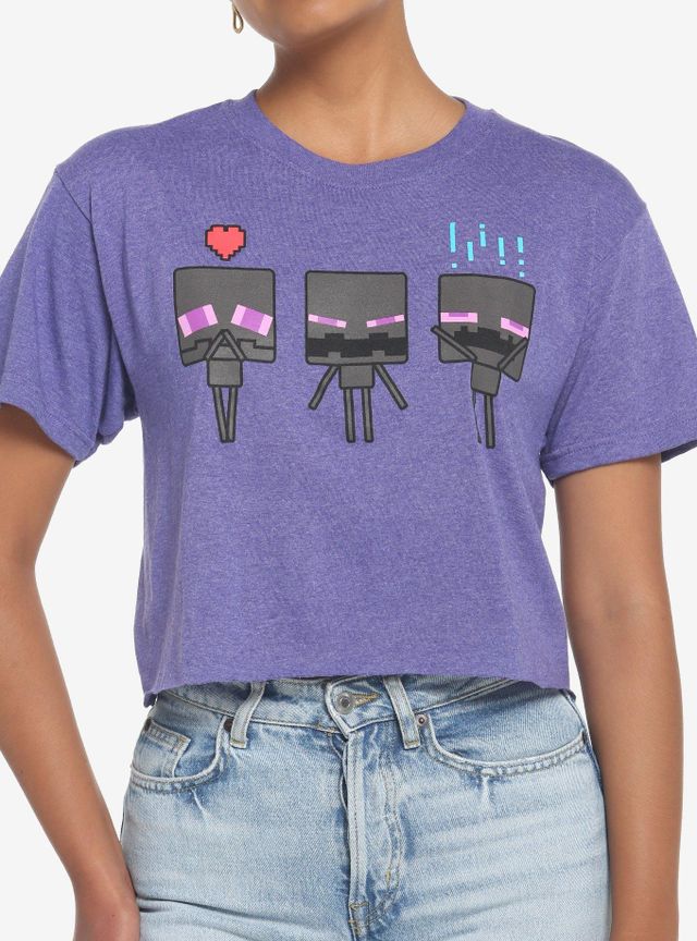 Hot Topic Minecraft Dungeons Vengeful Heart Of Ender Long-Sleeve T