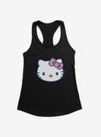 Hello Kitty Kawaii Vacation Eye Sparkle Womens Tank Top