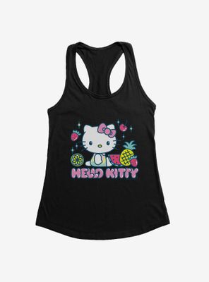 Hello Kitty Kawaii Vacation Fruity Icon Womens Tank Top