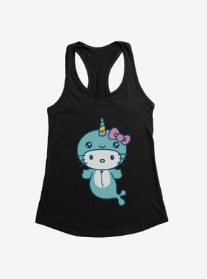 Hello Kitty Kawaii Vacation Narwhal Outfit Womens Tank Top