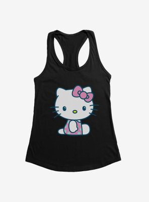 Hello Kitty Kawaii Vacation Polka Dot Swim Outfit Womens Tank Top