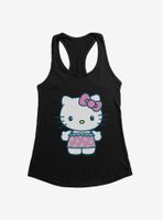 Hello Kitty Kawaii Vacation Ruffles Outfit Womens Tank Top