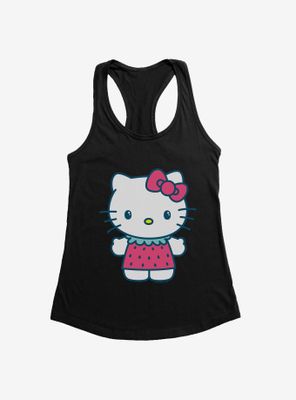 Hello Kitty Kawaii Vacation Strawberry Outfit Womens Tank Top