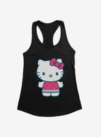 Hello Kitty Kawaii Vacation Watermelon Outfit Womens Tank Top