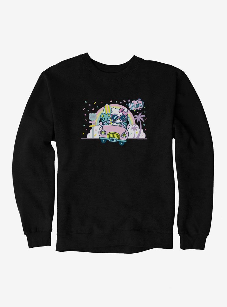 Hello Kitty Kawaii Vacation Retro Fun Night Out Sweatshirt