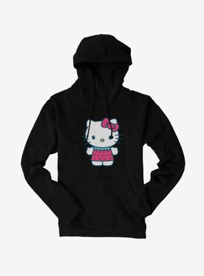 Hello Kitty Kawaii Vacation Strawberry Outfit Hoodie