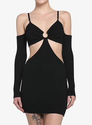 Black Cutout Bodycon Dress