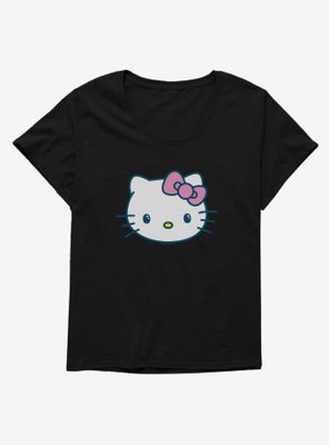 Hello Kitty Kawaii Vacation Eye Sparkle Womens T-Shirt Plus