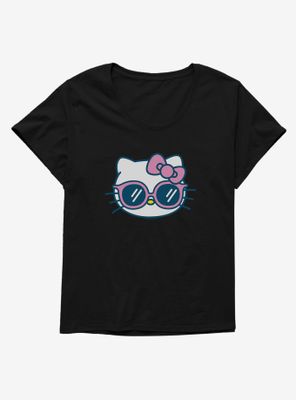 Hello Kitty Kawaii Vacation Sunnies Womens T-Shirt Plus