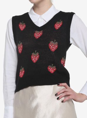 Strawberry Girls Sweater Vest
