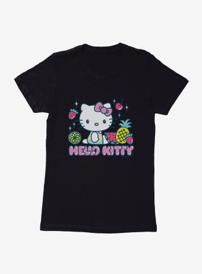 Hello Kitty Kawaii Vacation Fruity Icon Womens T-Shirt
