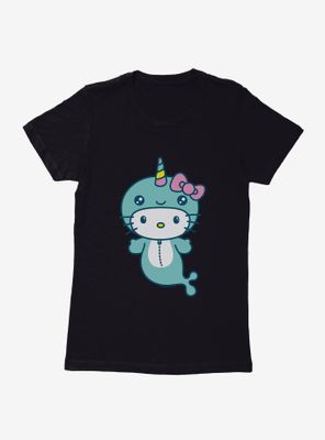 Hello Kitty Kawaii Vacation Narwhal Outfit Womens T-Shirt