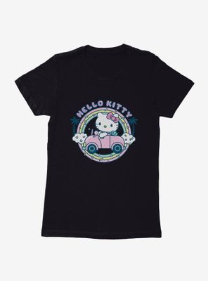 Hello Kitty Kawaii Vacation Retro Getaway Icon Womens T-Shirt