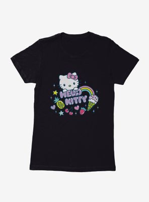 Hello Kitty Kawaii Vacation Sparkle Icon Womens T-Shirt