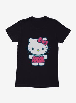 Hello Kitty Kawaii Vacation Strawberry Outfit Womens T-Shirt