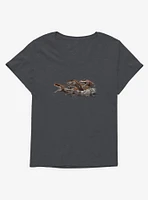 Jurassic World Dominion Atrociraptor Danger Zone Girls T-Shirt Plus