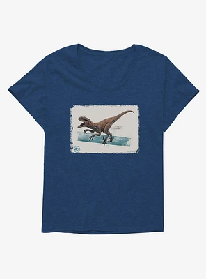 Jurassic World Dominion Raptor Screech Girls T-Shirt Plus