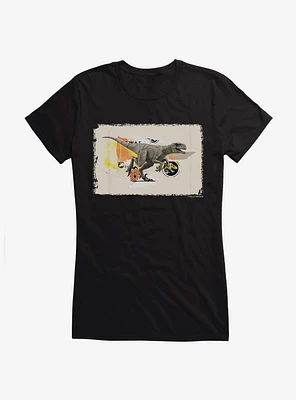 Jurassic World Dominion Raptor Run Girls T-Shirt