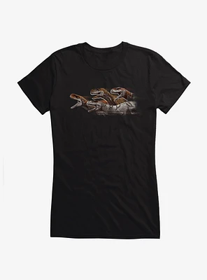 Jurassic World Dominion Atrociraptor Danger Zone Girls T-Shirt
