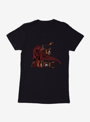 Jurassic World Dominion Raptor Crate Breaking Womens T-Shirt