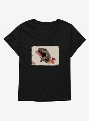 Jurassic World Dominion Ferocious Red Womens T-Shirt Plus