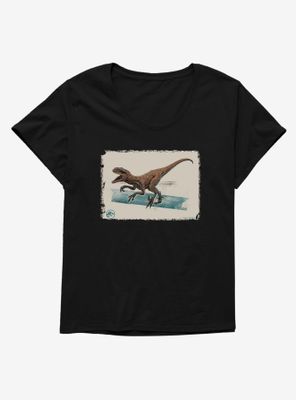 Jurassic World Dominion Raptor Screech Womens T-Shirt Plus