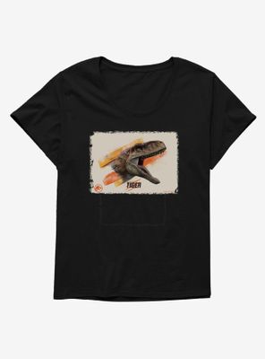 Jurassic World Dominion Tiger Roar Womens T-Shirt Plus