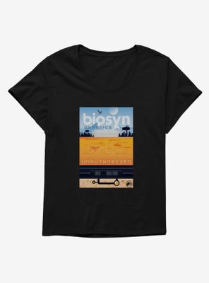 Jurassic World Dominion: BioSyn Unauthorized Personnel Womens T-Shirt Plus