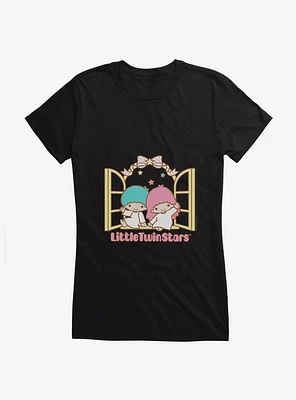 Little Twin Stars Waving Hello Girls T-Shirt