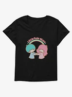 Little Twin Stars Holding Hands Girls T-Shirt Plus