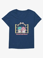 Little Twin Stars Waving Hello Girls T-Shirt Plus