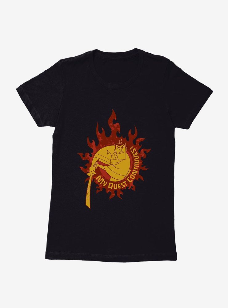 Samurai Jack My Quest Flames Womens T-Shirt