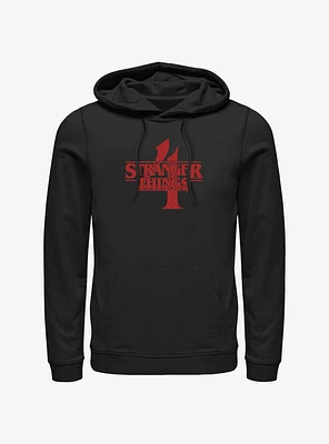 Stranger Things Season 4 Logo Hoodie