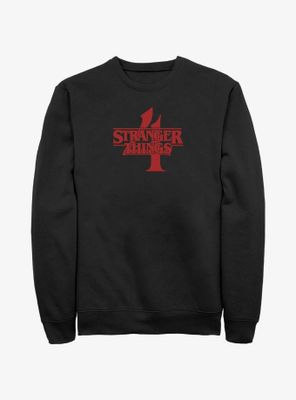 Stranger Things 4 Red Logo Sweatshirt