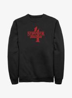 Stranger Things 4 Red Logo Sweatshirt