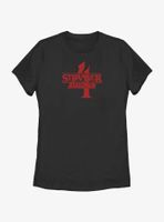 Stranger Things 4 Red Logo Womens T-Shirt