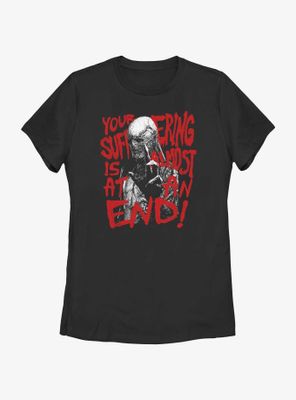 Stranger Things 4 Suffer The Ender Womens T-Shirt