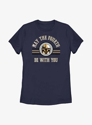 Star Wars The Mandalorian May Fourth Collegiate Womens T-Shirt