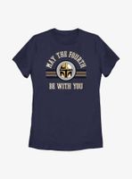 Star Wars The Mandalorian May Fourth Collegiate Womens T-Shirt