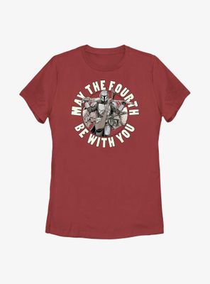 Star Wars The Mandalorian May Fourth Be With You Womens T-Shirt