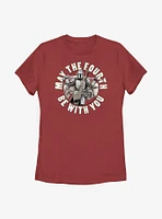 Star Wars The Mandalorian May Fourth Be With You Womens T-Shirt