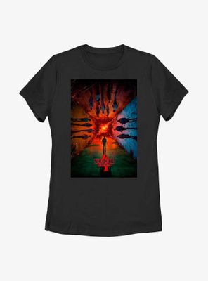 Stranger Things 4 Season Poster Womens T-Shirt