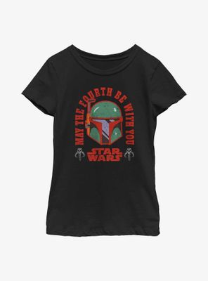 Star Wars May The Fourth Boba Fett Youth Girls T-Shirt